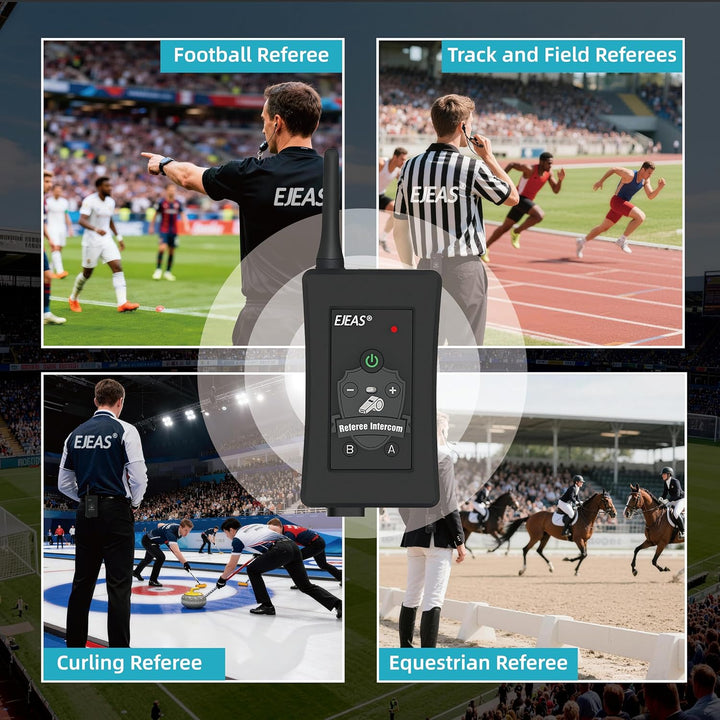 EJEAS FBIM Professionelles Fussball Schiedsrichter Bluetooth Intercom Headset Kommunikationssystem m