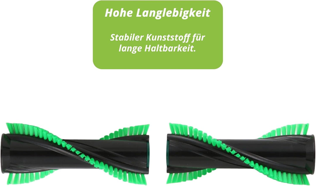 1 Paar Hochwertige Ersatzbürsten Bürsten Rundbürsten Bürstenrollen für Vorwerk EB7, EB 7 Elektrobürs