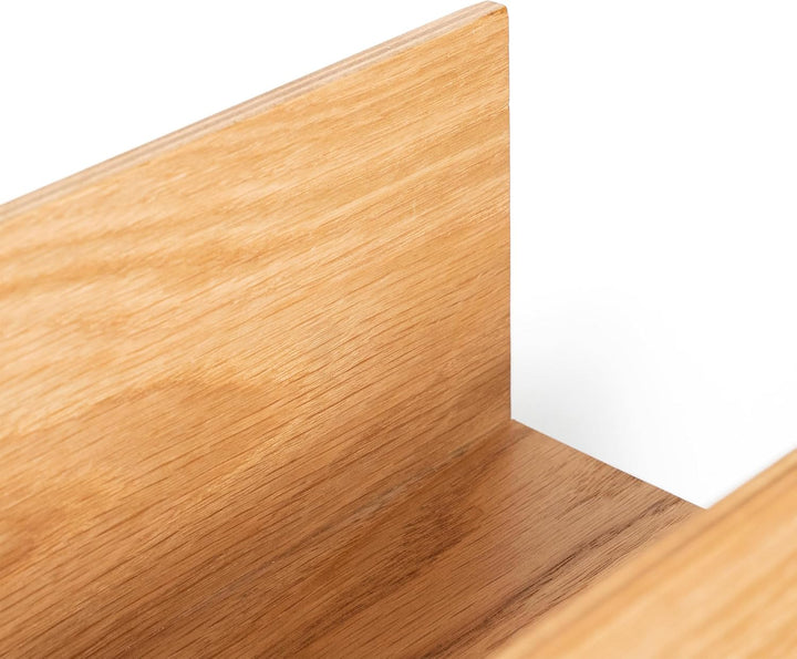 Wandmontierter Pflanzgefäss für den Innenbereich, Pflanzenregal aus Holz, hängendes schwimmendes Dis