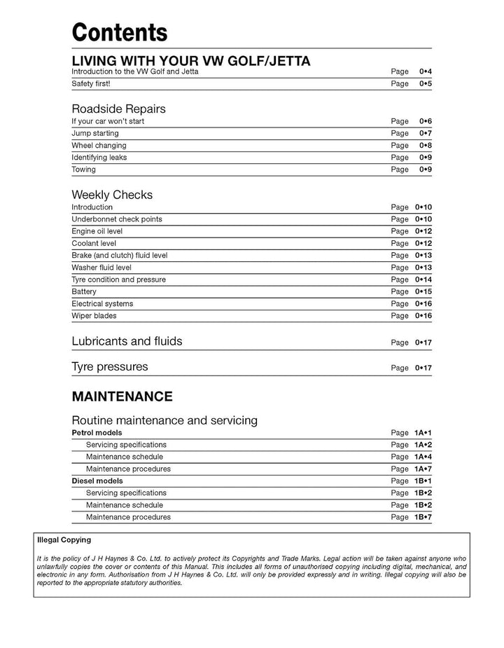 VW Golf (04 - Sept 08), Golf Plus (05 - Mar 09) &amp; Jetta (06 - 09) Haynes Repair Manual, Taschenbuch