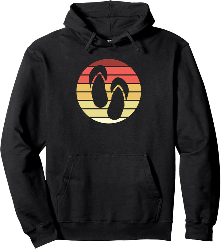 Flip Flops Retro Style Vintage Pullover Hoodie