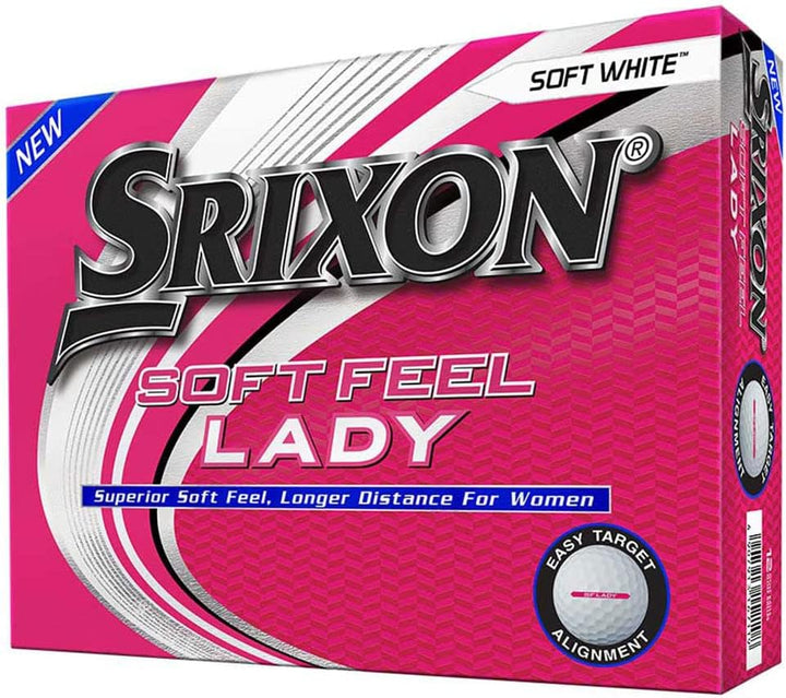 Srixon Damen-Golfbälle mit weicher Haptik Weiss, Weiss