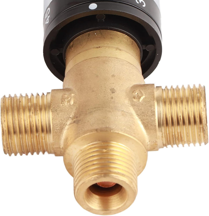 Duokon Messing Thermostat Mischventil Wassertemperatur Rohr Becken Thermostat Steuerung Badezimmer W
