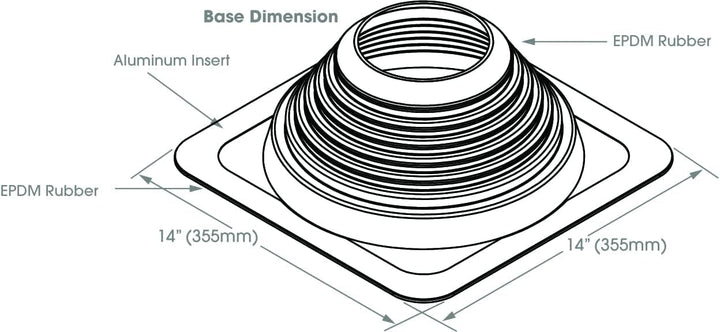 MASTER FLASH Standard Flexible Dachdurchdringung zum Schutz Gegen das Eindringen von Wasser bei Baut