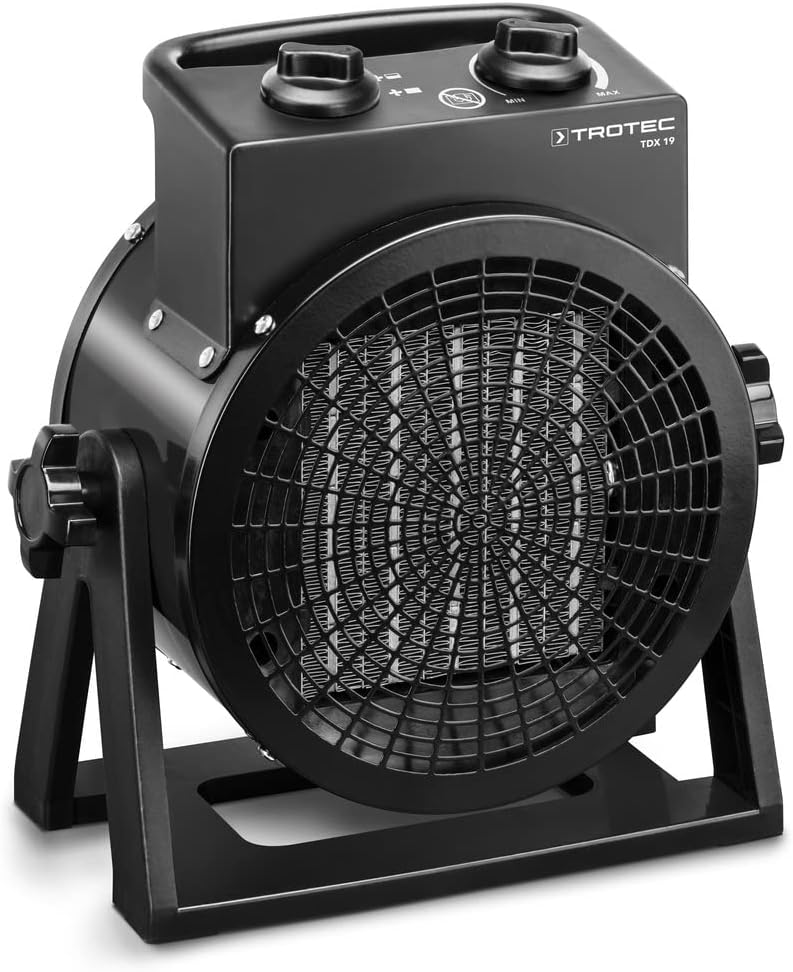 TROTEC Keramik Heizlüfter TDX 19 – Heizleistung 1,5 kW / 3 kW – Luftmenge 200 m³/h – Heizung, 3 kW