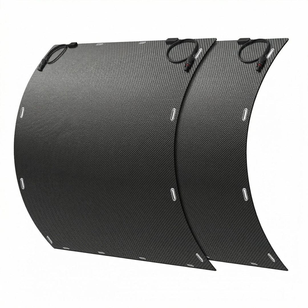 Solarpanel Flexibel, 460W Solarpanel Camping, 230W x2 Komplett Schwarze Solarmodul, Geeignet für Bal