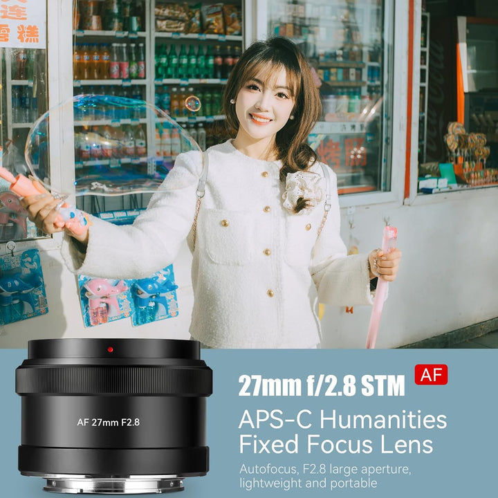 7artisans AF 27MM F2.8 Autofokus Objektiv, Weitwinkel APS-C Faszinierende Autofokus Kamera Objektiv