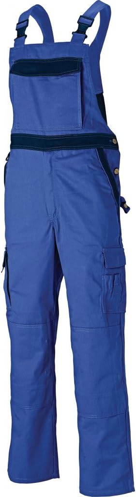 Dickies Industry 300 Latzhose, robuste Arbeitshose mit Knieschonern, breite Träger mit Stretch, viel