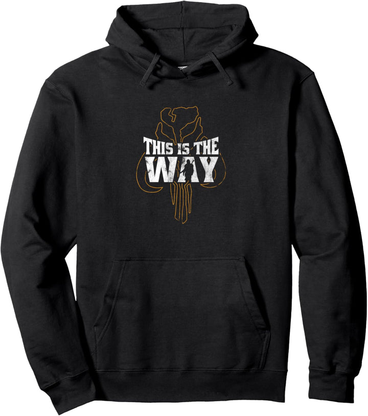 Star Wars: The Mandalorian This Is The Way Skull Silhouette Pullover Hoodie