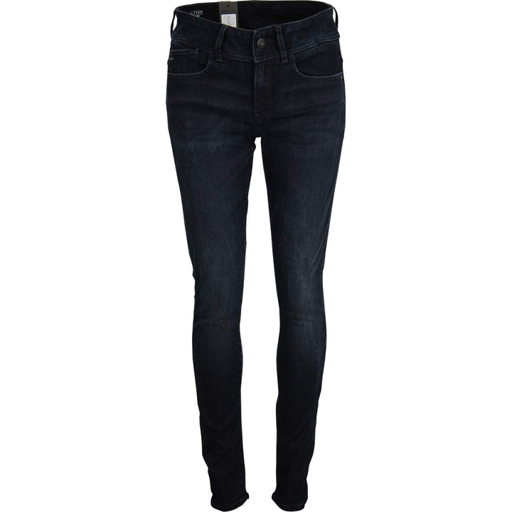 G-Star Raw Damen Jeans Lynn Mid Skinny Jeans 23W / 32L Blau (Dk Aged D06746-6545-89), 23W / 32L Blau