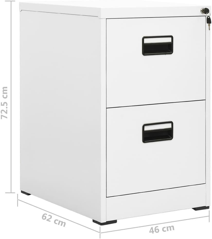 vidaXL Aktenschrank Büroschrank Metallschrank Schrank Stahlschrank Schubladenschrank Bürocontainer L