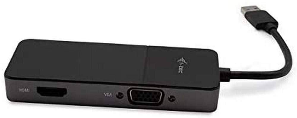 i-tec USB 3.0/USB-C Dual HDMI und VGA Video Adapter, Kompatibel mit Windows, MacOS, Android