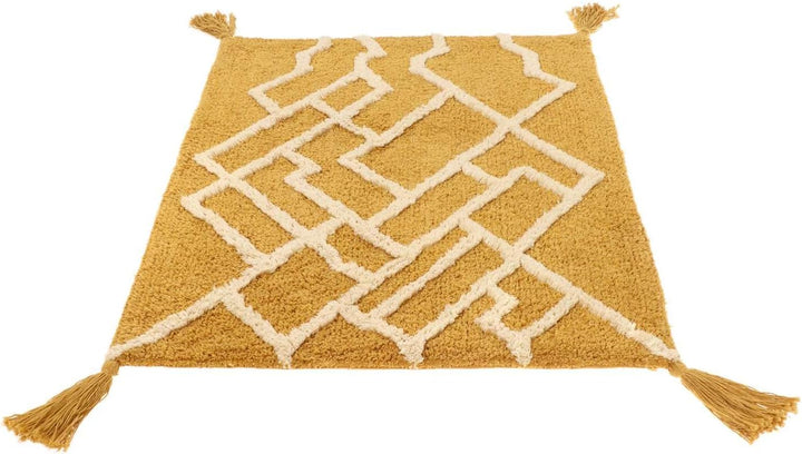 RugVista Badematte Riviera, 90 x 60 cm, Rechteckig, Mittelflor, Moderner Badteppich, Maschinenwaschb