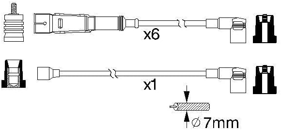 Bosch 0986356336 - Zündleitung - 1 Stück
