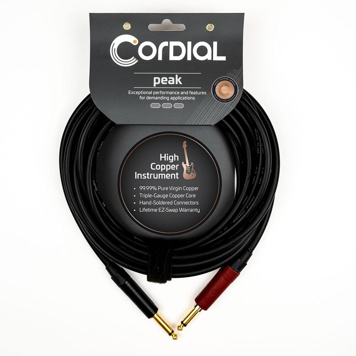 CORDIAL Kabel Gitarre jack silent 3 m Kabel INSTRUMENT Peak Silent