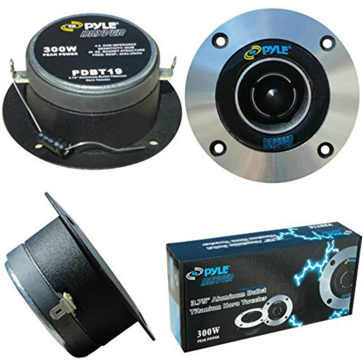 PAAR VON TWEETER PYLE PDBT19 VON 300 WATT RMS IST 600 WATT MAX VON 10,00 CM DI DIAMETER 4" UND 98 DB