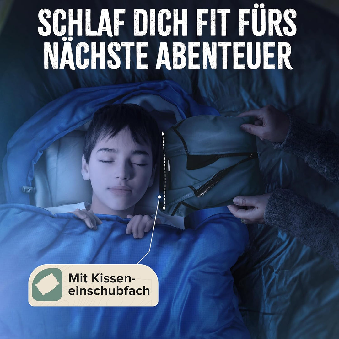Schlafsack Outdoor I [300GSM] Warmer & 1700g Leichter Schlafsack für Frühling, Herbst und Winter [-5