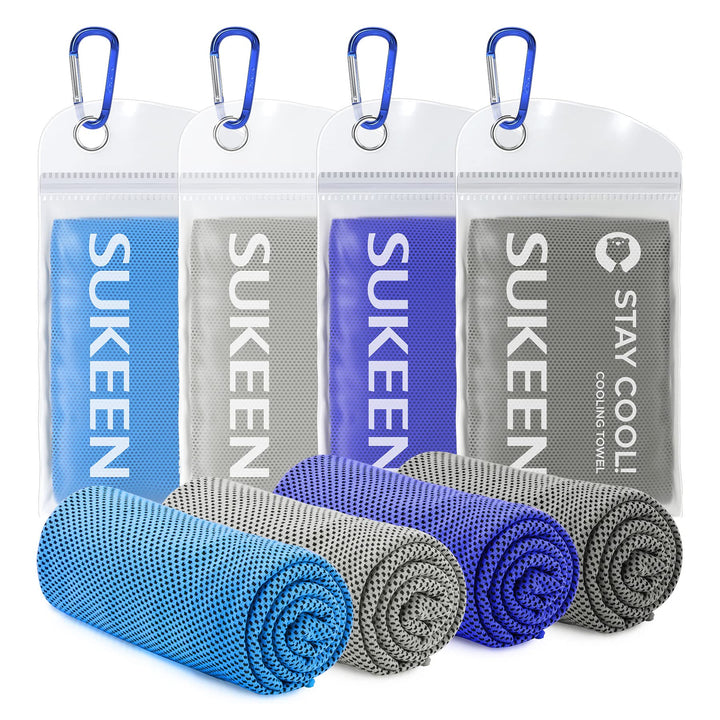 Sukeen Kühltuch Set, kühlendes Handtuch Kühltücher Hals, Handtuch kühlend, Cooling Towel, Kühltücher