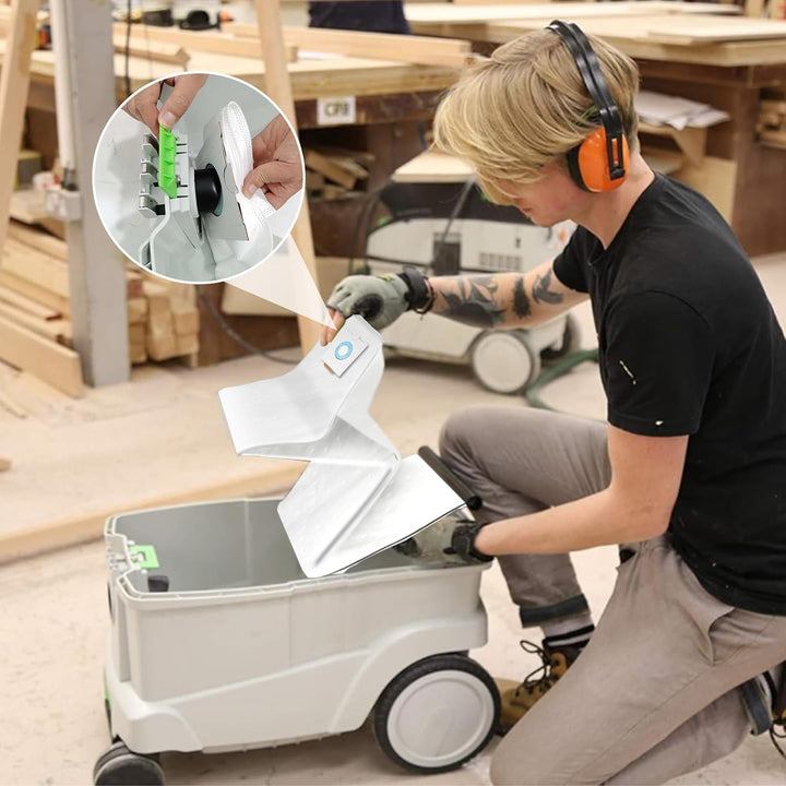 Staubbeutel für Festool SELFCLEAN CT 36/CTM 36 E/CTL 36 E CLEANTEC, 8er | 496186 CLEANTEC Serie Absa
