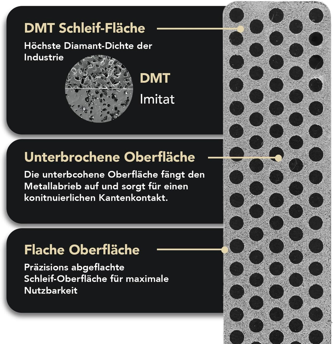 DMT DMTA4X DTM, Diamond Whetstone, Messerschärfer, Schleifstein, Schleifgerät, extra grobe Körnung,