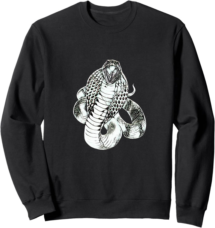Cobra Motiv Schlange Schlangen Terrarium giftiges Reptil Sweatshirt