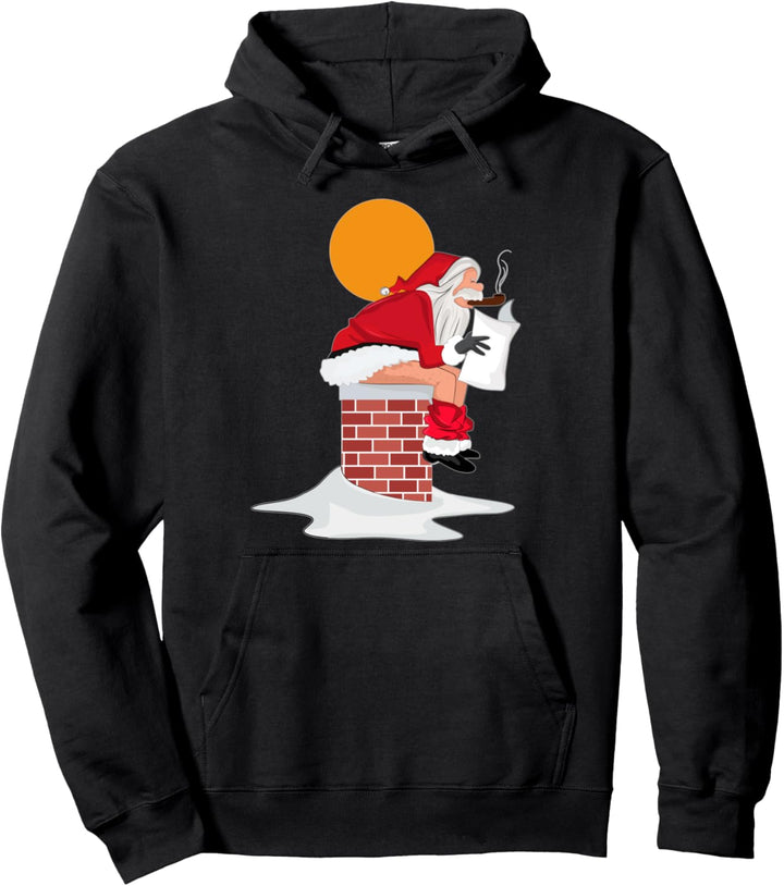 Funny Retro Christmas Bad Santa Xmas Pullover Hoodie