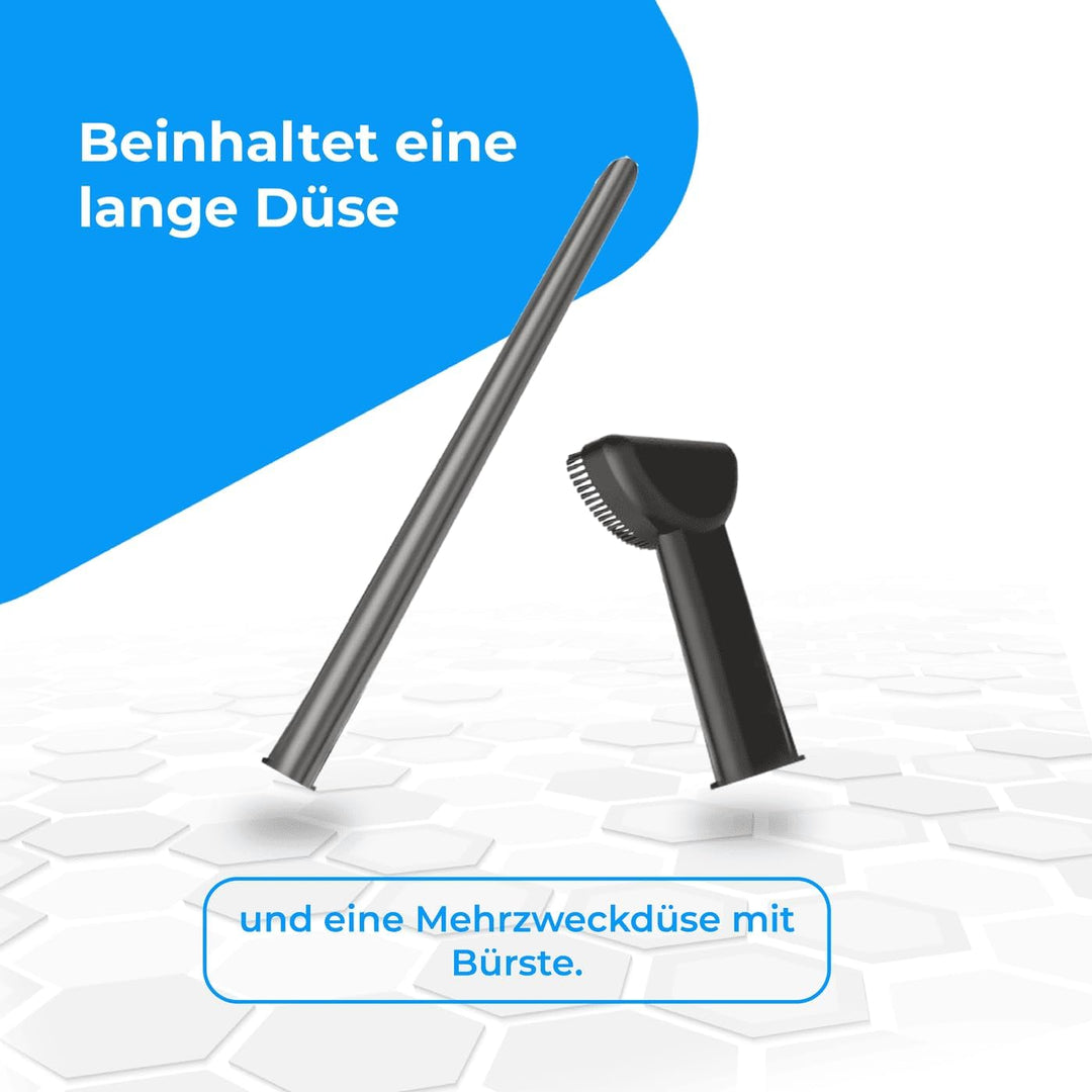 NK Mini Handstaubsauger Kabellos Portabel 6000 PA, 20 Minuten Laufzeit, Zubehör für Auto und Haus, W
