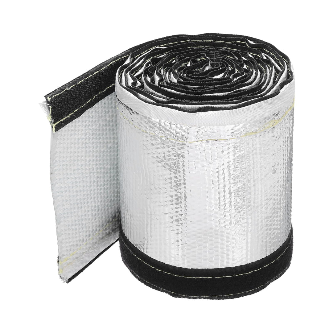 QUARKZMAN 1.5mm Dicke Aluminiumfolie Hitzeschutzschlauch 30mm Innendurchmesser Hitzeschutz Aluminium