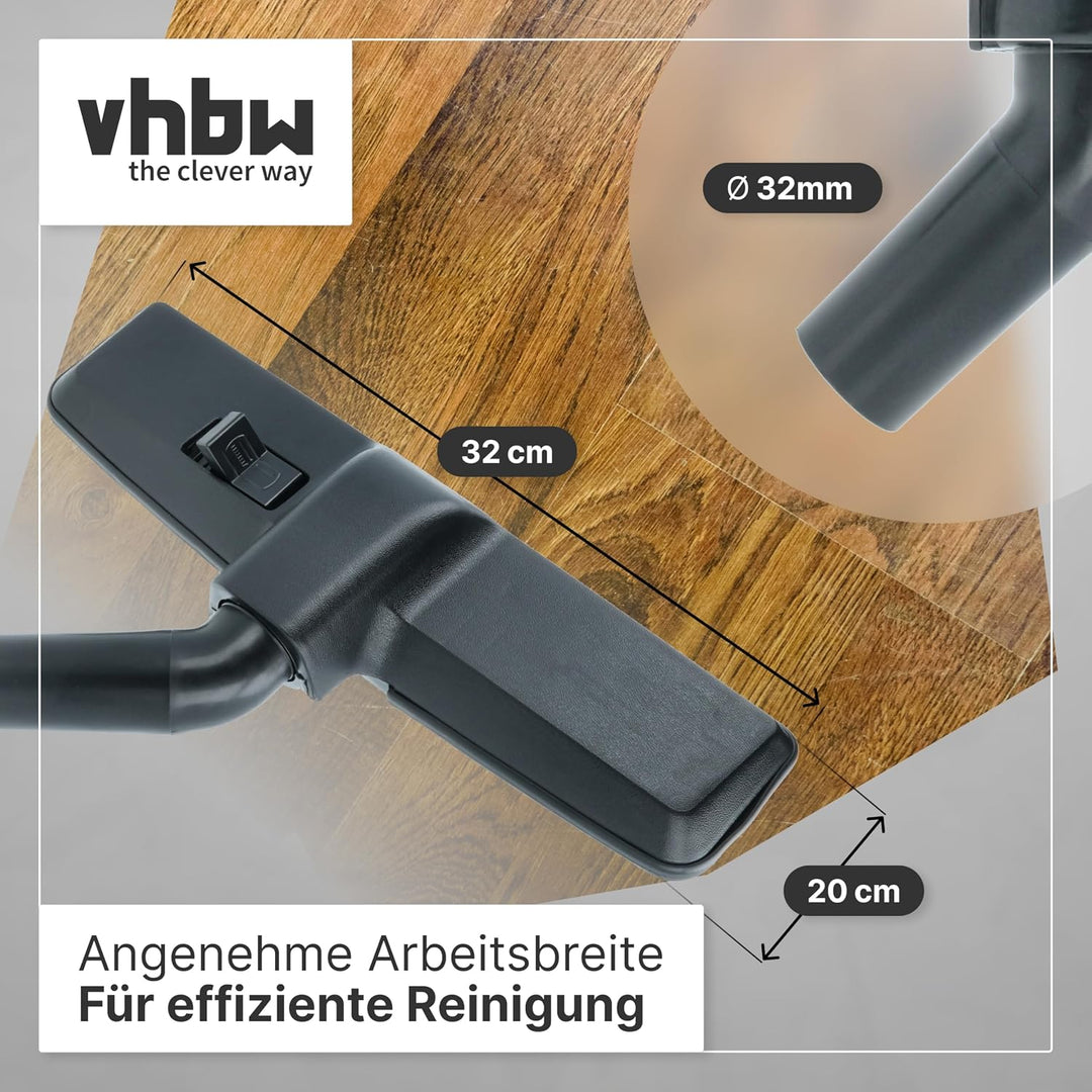 vhbw Bodendüse für Teppiche kompatibel mit Hitachi CV-300 P, CV-3300, CV-3200, CV-400P eco, CV-400 e