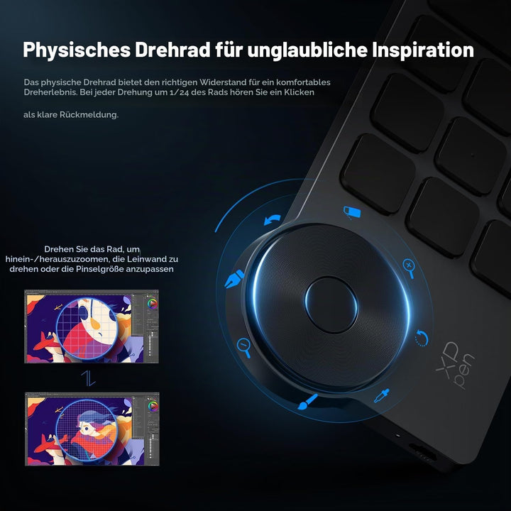 XPPen ACK05 Fernbedienung Tastatur fur Grafiktablett