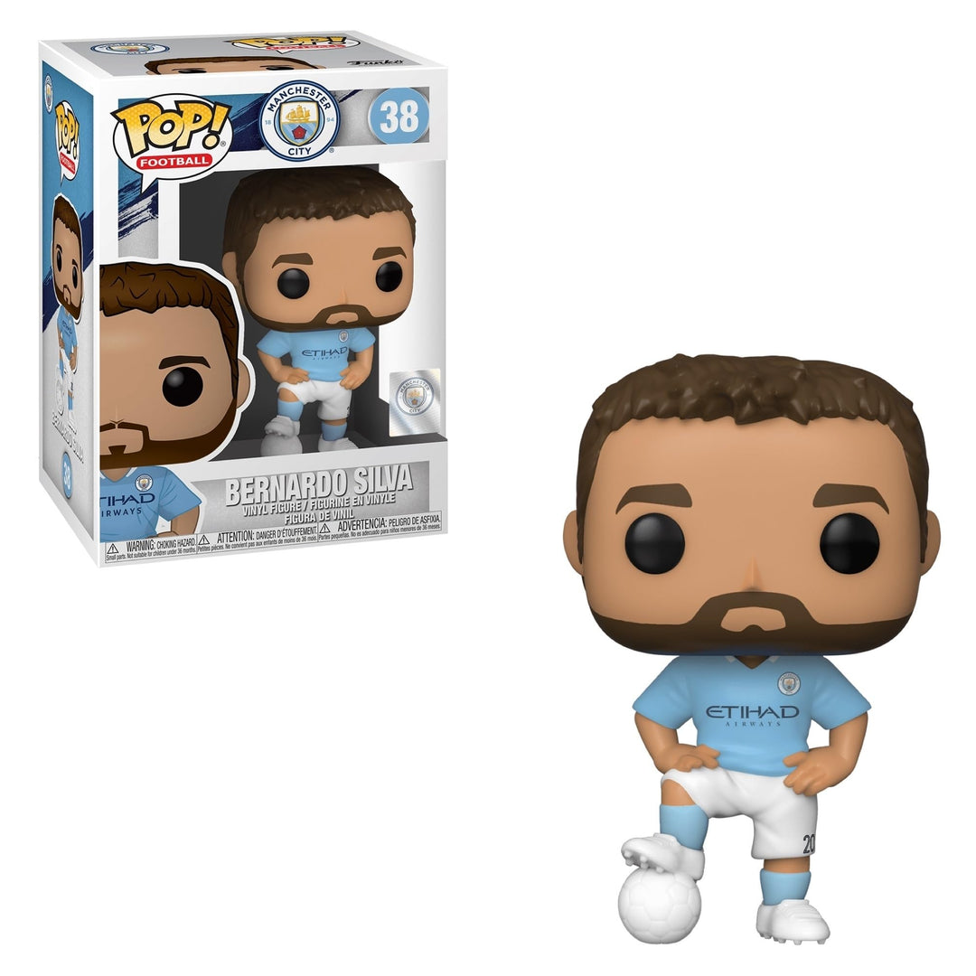 Funko Pop! Football: Manchester City-Bernardo Silva - Manchester City FC - Vinyl-Sammelfigur - Gesch