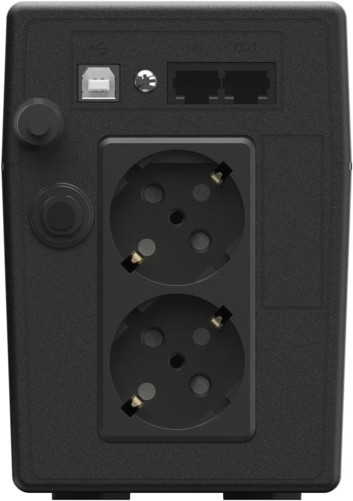 Greencell UPS 650VA 360W PowerProof mit LCD-Display – Modifizierte Sinuswelle, Stromschutz für Gerät
