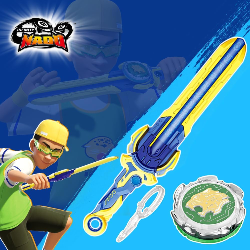 INFINITY NADO Kreisel für Kinder Metall Spielzeug Jungen, Battle Tops Kreisel Launcher Spielzeug, Sp