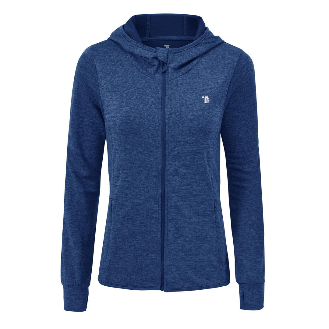donhobo Damen Laufjacke Sportjacke Trainingsjacke Langarm Fitness Yoga Jacke Leicht Atmungsaktive Fu