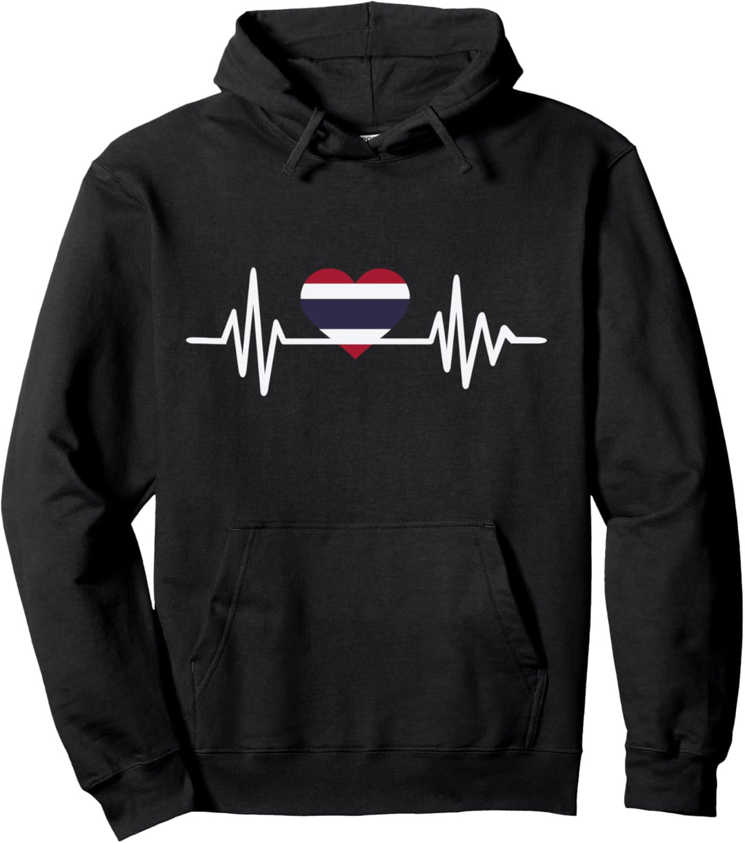 Thailand Herzschlag Pullover Hoodie