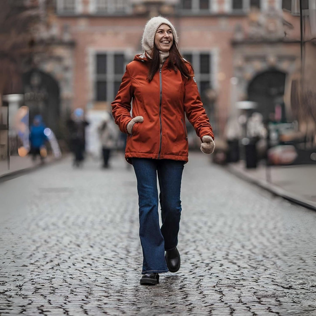 fun2bemum Aurora 5in1 Winter Jacke, Umstandsjacke mit Einsatz, Softshell Tragejacke mit Teddyfutter
