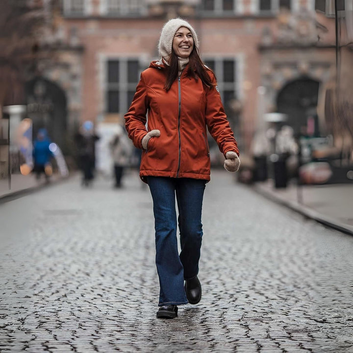 fun2bemum Aurora 5in1 Winter Jacke, Umstandsjacke mit Einsatz, Softshell Tragejacke mit Teddyfutter