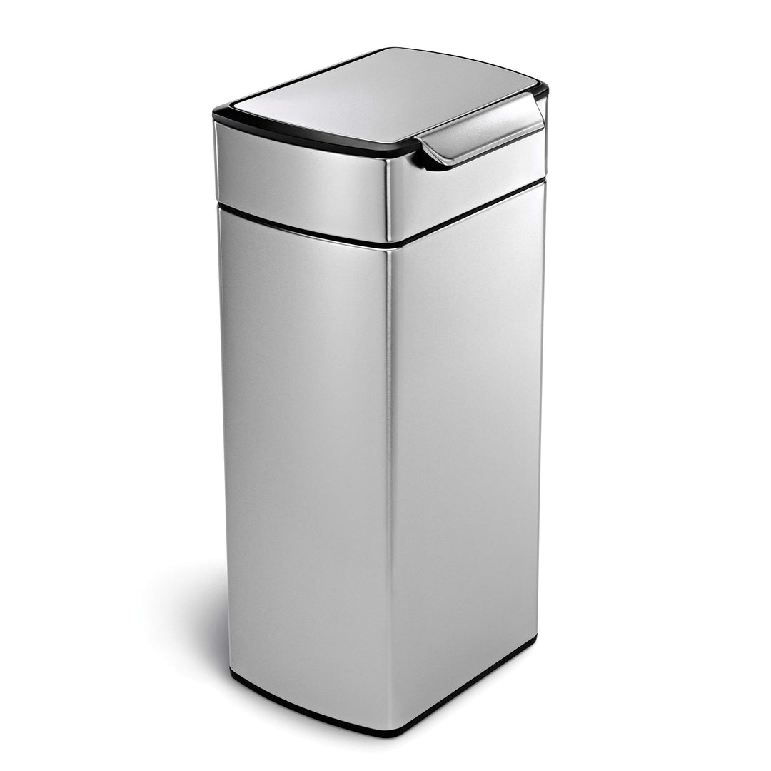 simplehuman CW2015 30 Liter, rechteckiger touch-bar Abfalleimer, Mülleimer Küche, gebürsteter Stahl,