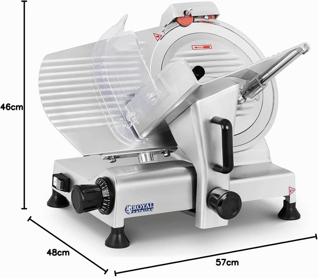 Royal Catering RCAM 300PRO Allesschneider Brotschneidemaschine Aufschnittmaschine Edelstahl Gastro P