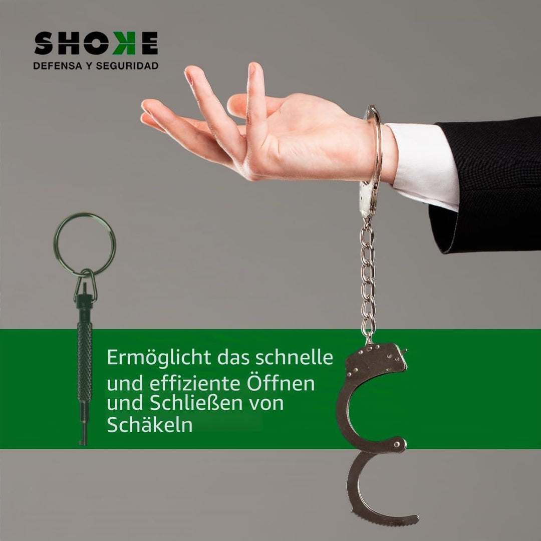 Professioneller Schäkelschlüssel für Polizei - Universalschlüssel - Schlüssel für echte Polizeihands