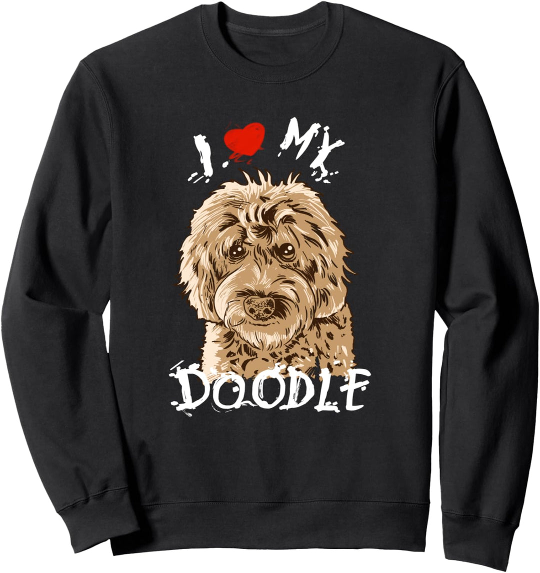 Cute I Love My Goldendoodle Geschenk Golden Doodle Sweatshirt