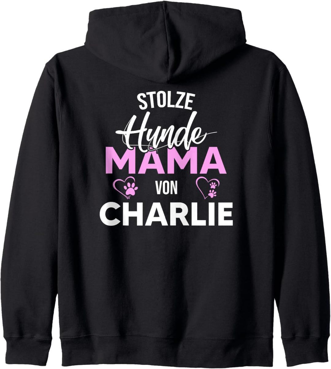 Stolze Hundemama von Charlie Hund Frauchen Kapuzenjacke