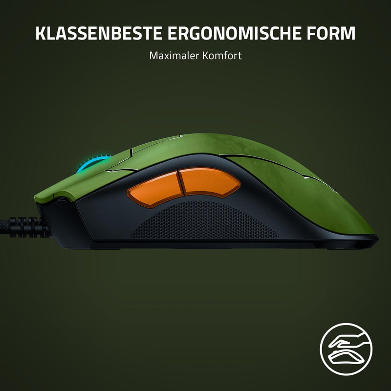 Razer DeathAdder V2 - Kabelgebundene USB-Gaming-Maus mit Optischen Mausschaltern (Focus+ 20K optisch