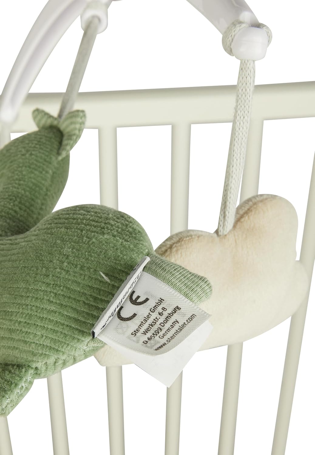 Sterntaler Mobile Dino Rexi - Baby Mobile mit Plüschfiguren aus weichem Feincord & Flausch wattiert