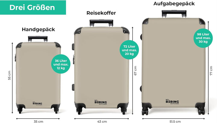 Koffer XL Gross 77x51.5x28 cm Reisekoffer mit Rollen Leicht Trolley grosser Hartschalenkoffer Rollko