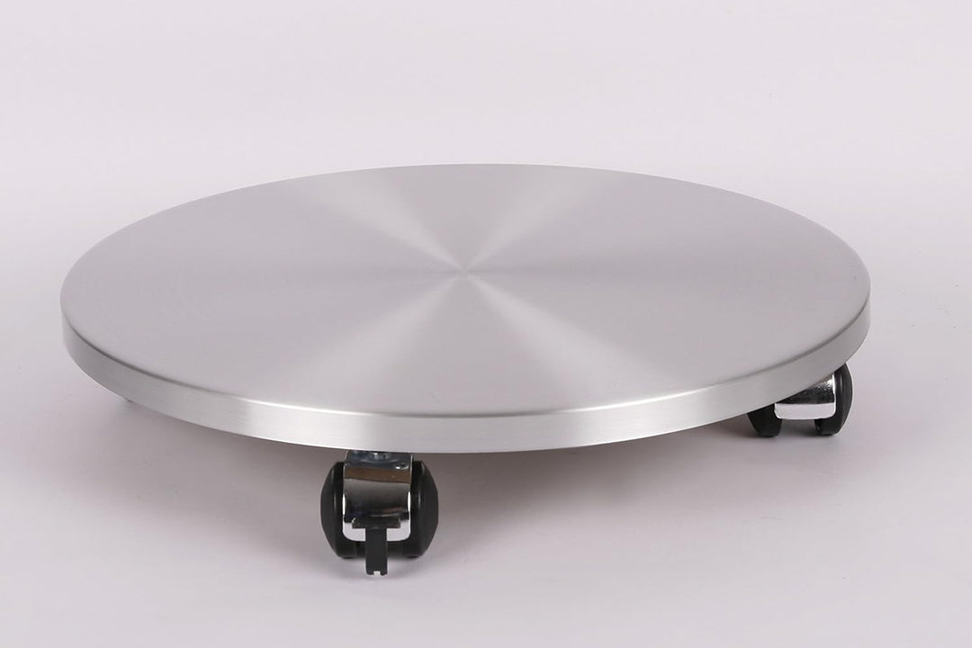 Möbelroller/Pflanzenroller (Profi) Ø 46 cm, ALU, 120kg, Chromrollen + Bremse, Marke: Szagato, Made i