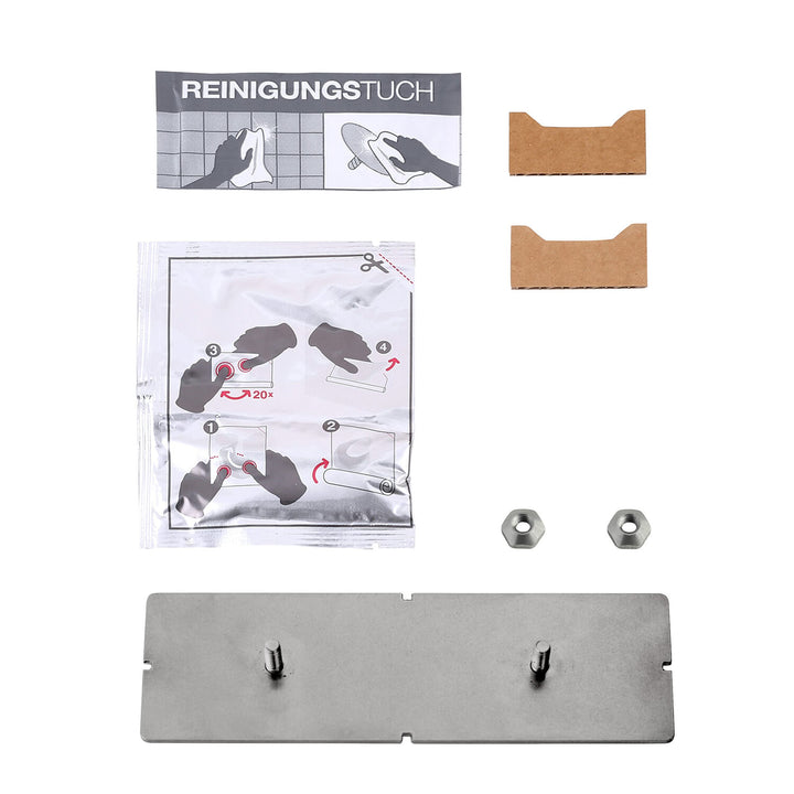 KEUCO Klebe-Set Typ 4 für Duschkörbe Edition 11 und Feuchtpapierbox Elegance, Kleben statt Bohren, B