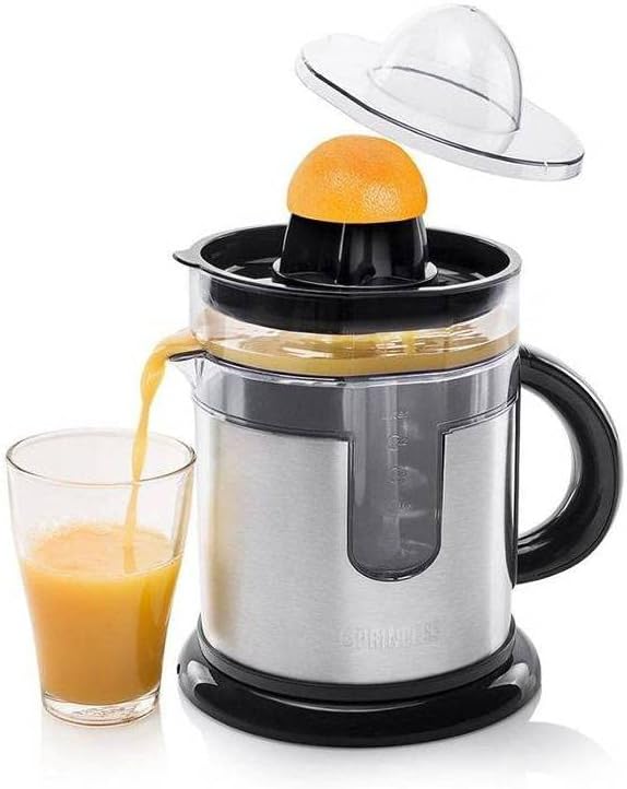 Princess 201975 Duo Juicer – Innovativer Zusatzsaftbehälter – Edelstahlausführung 40 Watt, 40 Watt