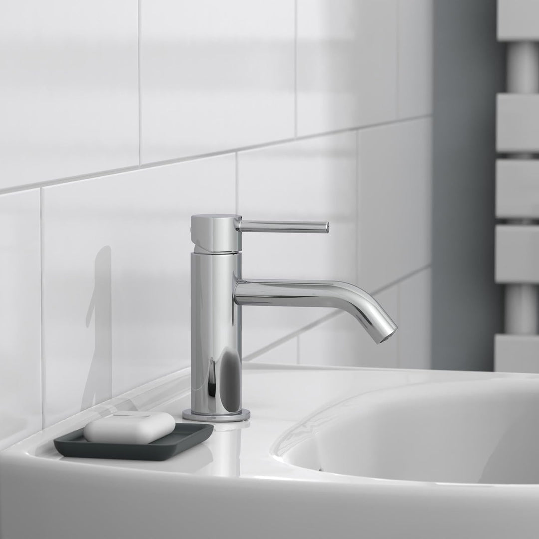 SCHÜTTE Kaltwasserhahn ARAGON 37955, Wasserhahn Bad nur für Kaltwasser, Waschtischarmatur im Gäste-W