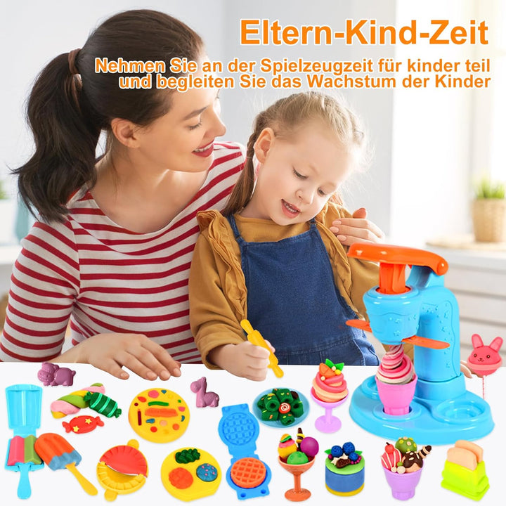 UCAMP Knetwerkzeug Set mit Plastilin Werkzeuge für Kinder - Zubehör für Knete, Teig - Spielset Burge